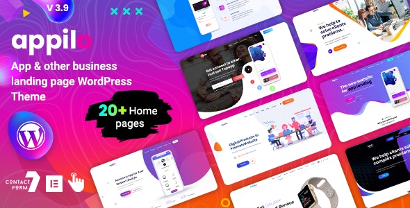 Appilo - App Landing Page WordPress Theme