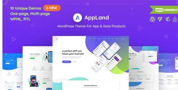 AppLand - WordPress Theme For App & Saas Products