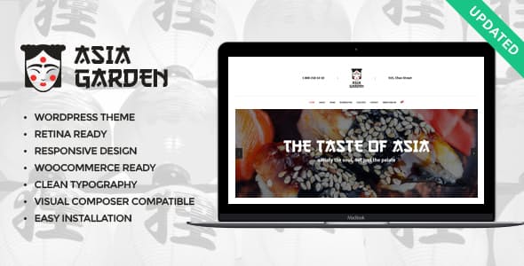 Asia Garden | Asian Food Restaurant WordPress Theme