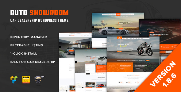 Auto Showroom – Car Dealership WordPress Theme