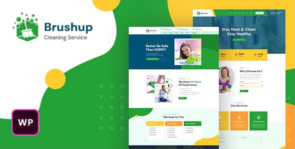 Brushup - Cleaning Service Company WordPress Theme