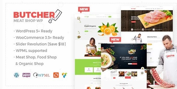 Butcher - Meat Shop WooCommerce WordPress Theme