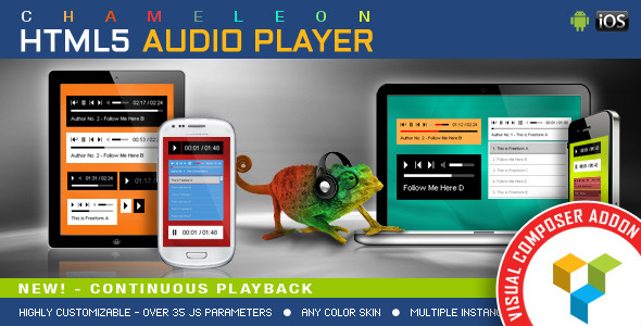 Chameleon Audio Player for WPBakery Page Builder