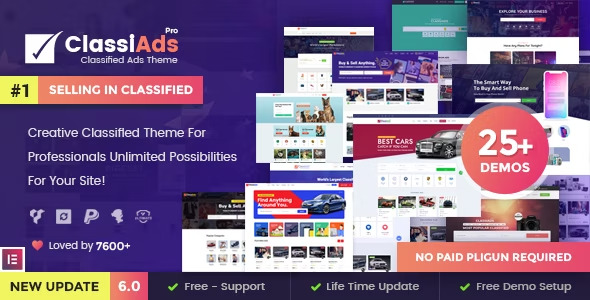 Classiads - Classified Ads WordPress Theme