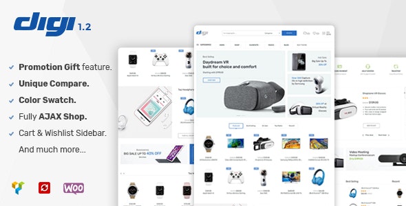 Digi - Electronics Store WooCommerce WordPress Themes