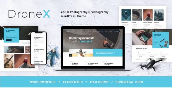 DroneX | Aerial Photography & Videography WordPress Theme