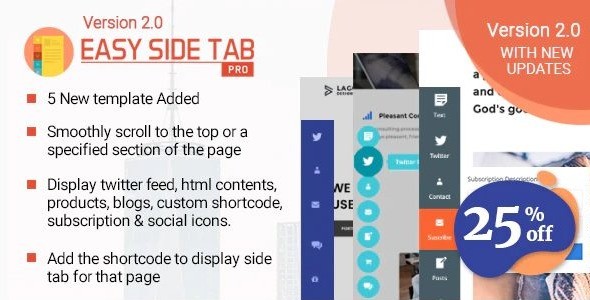 Easy Side Tab Pro - Responsive Floating Tab Plugin For Wordpress