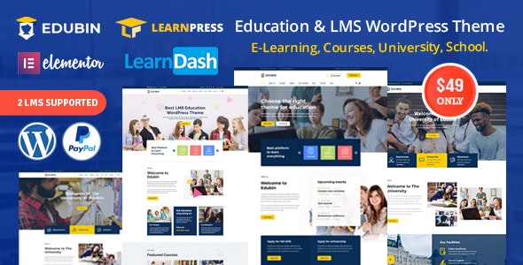 Edubin - Education LMS WordPress Theme