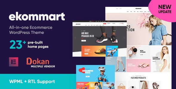 Ekommart - All-in-one eCommerce WordPress Theme