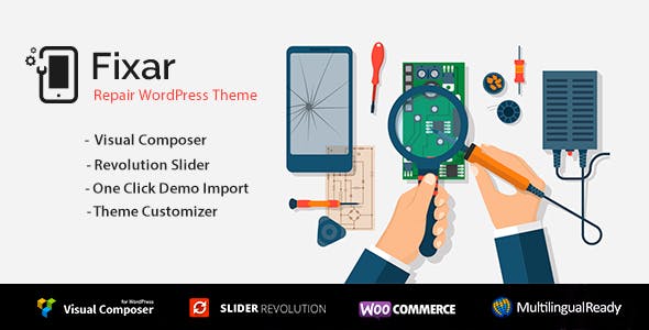 Fixar - Phones & Computer Repair WordPress Theme
