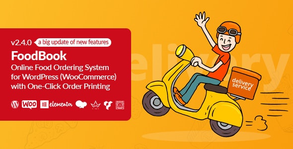 FoodBook | Online Food Ordering System for WordPress with One-Click Order Printing - 1