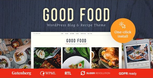 Good Food - Recipe Magazine & Cooking Blogging Theme