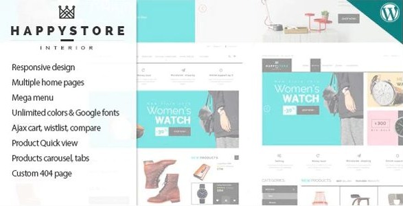 HappyStore - Responsive WordPress WooCommerce Theme