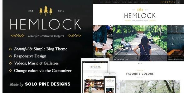 Hemlock - A Responsive WordPress Blog Theme