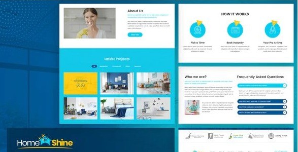 HomeShine - Cleaning & Laundry Elementor Template Kit