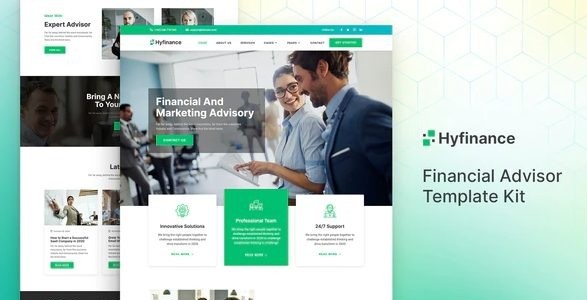 Hyfinance - Financial Advisor Elementor Template Kit