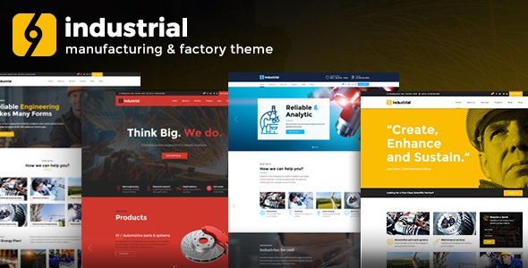 Industrial - Corporate, Industry & Factory WordPress Themes - 1