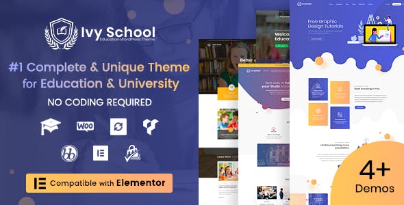 Ivy School – Education, University & School WordPress Theme