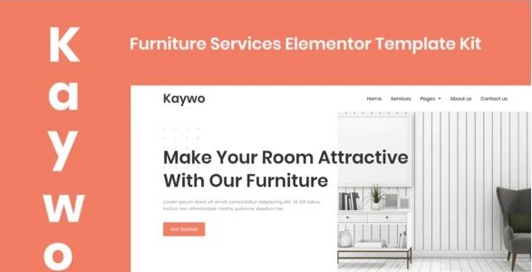 Kaywo - Furniture Services Elementor Template Kit