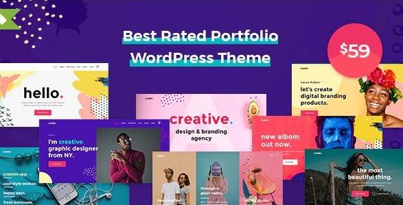 Leedo – Modern, Colorful & Creative Portfolio WordPress Theme - 1