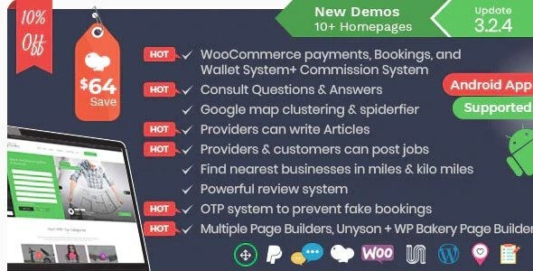 Listingo - Business Listing and Directory WordPress Theme