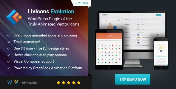 LivIcons Evolution for WordPress