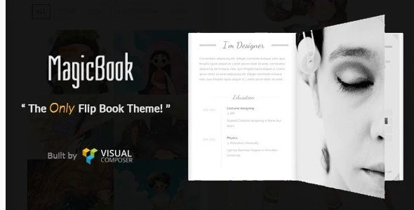 MagicBook - A 3D Flip Book WordPress Theme