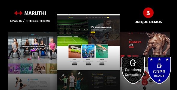 Maruthi Fitness - Fitness Center WordPress Theme