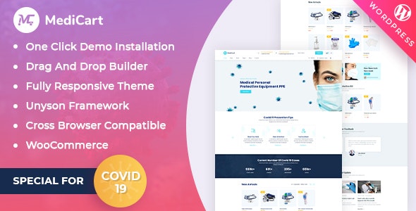 Medicart Medical Equipment - eCommerce WordPress Theme