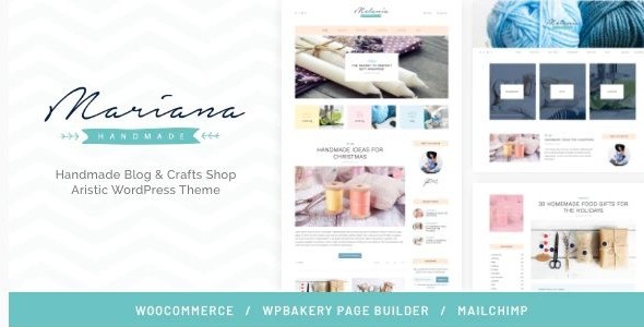 Melania | Handmade Blog & Crafts Shop Aristic WordPress Theme