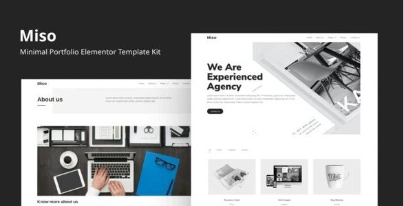 Miso - Minimal Portfolio Elementor Template Kit