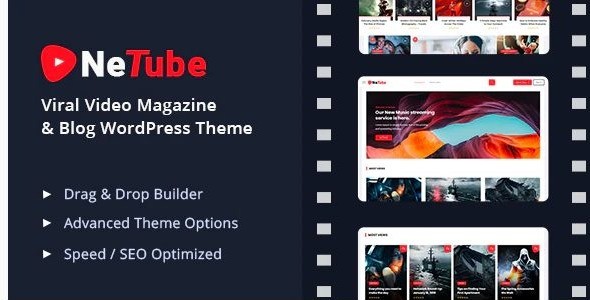 Netube - Viral Video Blog / Magazine WordPress Theme