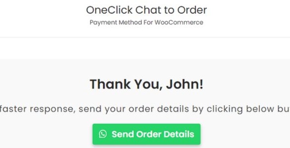 OneClick WCFM Connector: An Add-On for OneClick Chat to Order