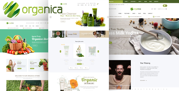 Organica - Organic, Beauty, Natural Cosmetics, Food, Farm and Eco WordPress Theme