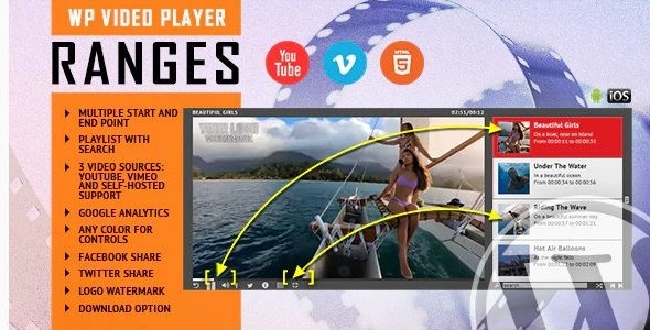 RANGES - Video Player With Multiple Start and End Points - WordPress Plugin
