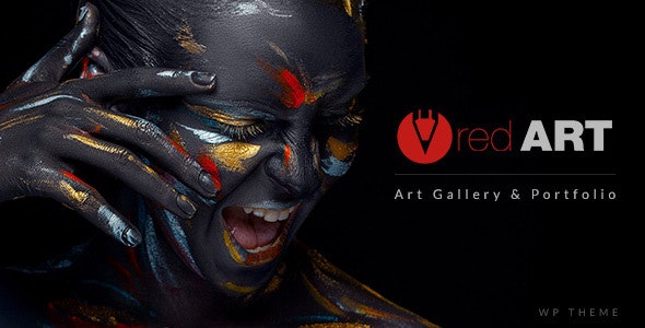 Red Art | Artist Portfolio WordPress Theme