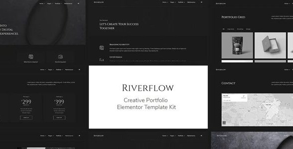 Riverflow - Creative Portfolio Elementor Template Kit