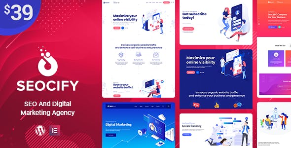 Seocify - SEO And Digital Marketing Agency WordPress Theme