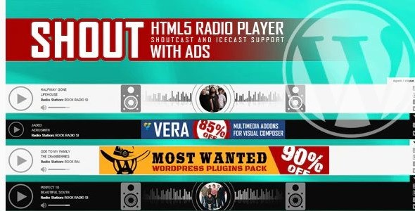 SHOUT - HTML5 Radio Player With Ads - ShoutCast and IceCast Support - WordPress Plugin