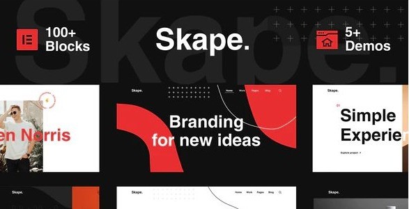 Skape - Digital Agency Business Elementor Template Kit