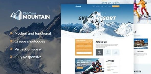 Snow Mountain | Ski Resort & Snowboard School WordPress Theme