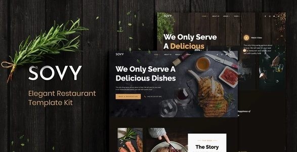 Sovy - Restaurant Elementor Template Kit