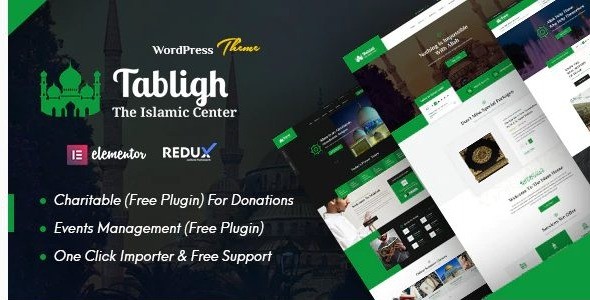 Tabligh - Islamic Institute & Mosque WordPress Theme