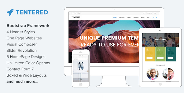 Tentered - Multi Purpose WordPress Theme