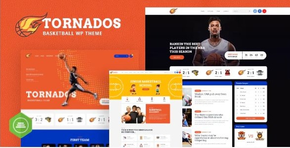 Tornados | Basketball NBA Team WordPress Theme