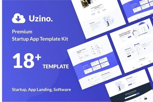 Uzino | Startup App Elementor Template Kit