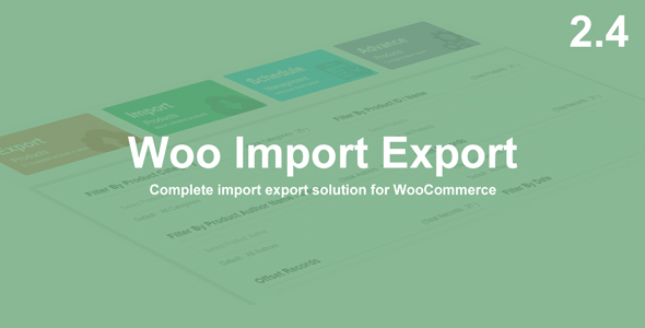 Woo Import Export WordPress Plugin
