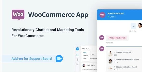 WooCommerce Chat Bot & Marketing App for Support Board