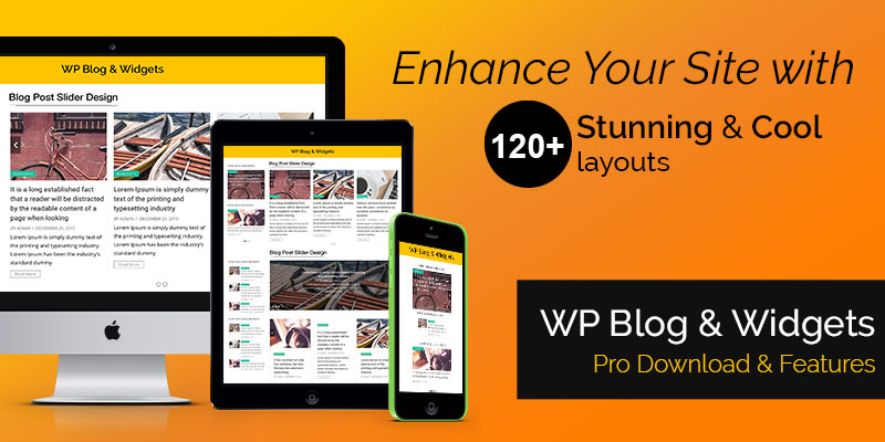 WP Blog and Widgets Pro By WpOnlineSupport