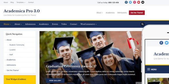WPZOOM Academica Pro 3.0